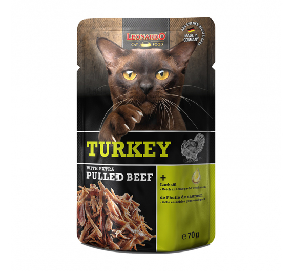 Leonardo Φακελάκι Turkey & Extra Pulled Beef 70gr