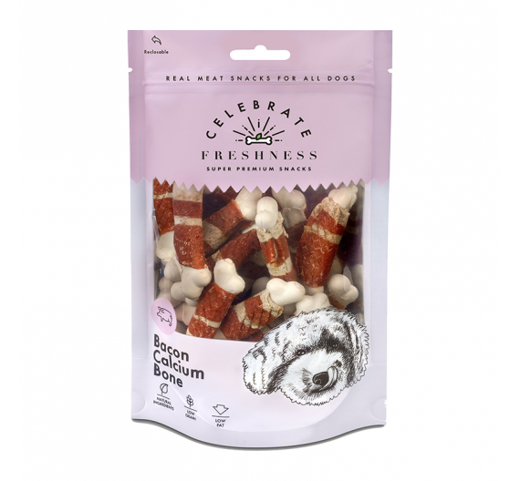 Celebrate Freshness Bacon Calcium Bone 100gr
