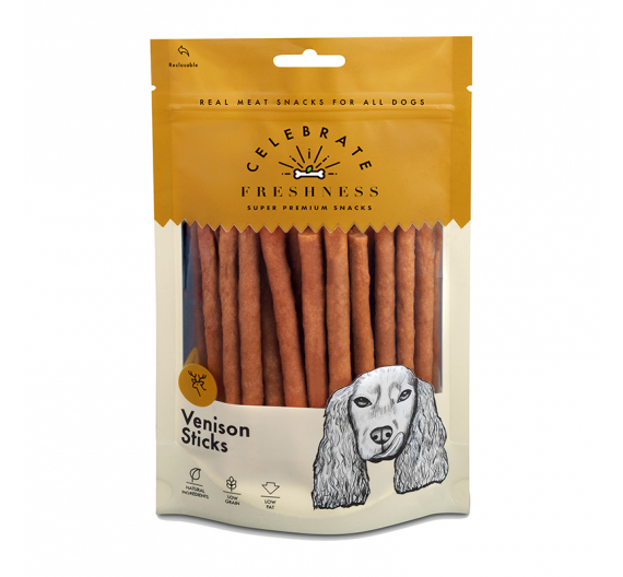 Celebrate Freshness Venison Sticks 100gr