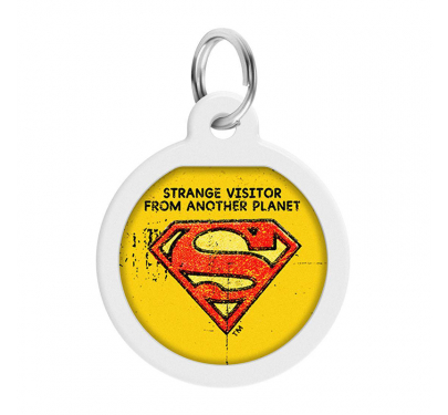 Wau Dog Μεταλλική Ταυτότητα 25mm Superman Vintage με Smart ID