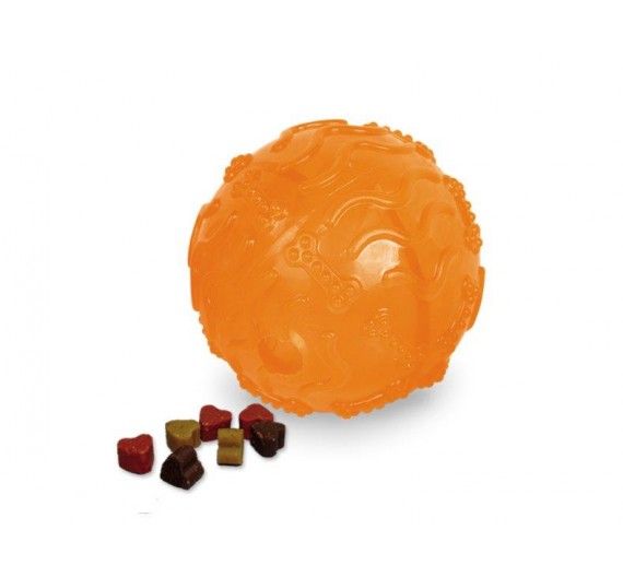 Nobby Tpr Rubber Treat Ball Orange 10cm Nobby Tpr Rubber Treat Ball Orange 10cm