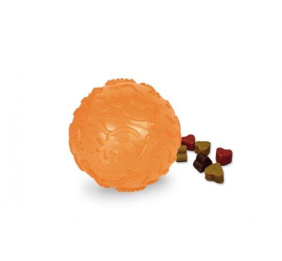 Nobby Tpr Rubber Treat Ball Orange Nobby Tpr Rubber Treat Ball Orange
