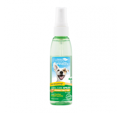 Tropiclean Clean Teeth Oral Care Spray Με Γεύση Φυστικοβούτυρο 118ml