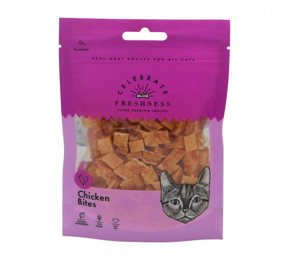 Celebrate Freshness Chicken Bites for Cats 50gr