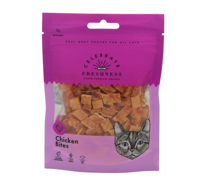 Celebrate Freshness Chicken Bites for Cats 50gr