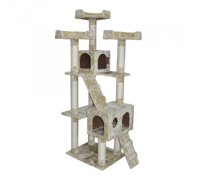 Pet Interest Γατόδεντρο Triple Tower Playground 84x56x183cm Μπεζ