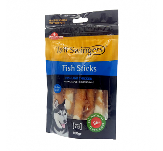 Tail Swingers Sticks Ψαριού με Κοτόπουλο 100gr