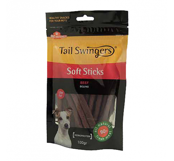 Tail Swingers Sticks Μαλακά με Μοσχάρι 100gr
