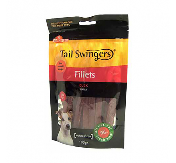 Tail Swingers Λιχουδιές από Φιλετάκια Πάπιας 100gr Small Breeds