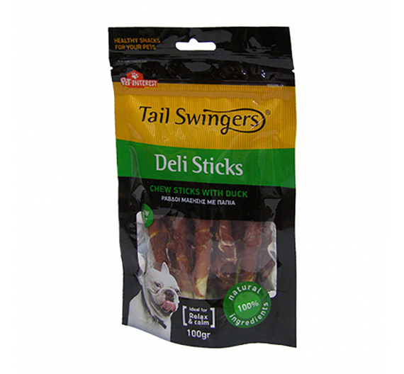 Tail Swingers Sticks Rawhide με Πάπια 100gr