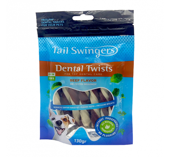 Tail Swingers Dental Twists με Μοσχάρι 130gr