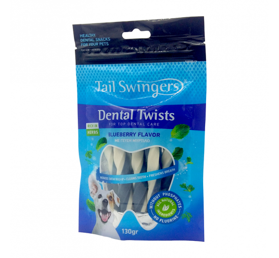 Tail Swingers Dental Twists Μύρτιλο 130gr