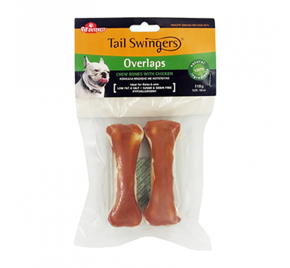 Tail Swingers Συμπαγές Κόκαλο με Κοτόπουλο 10cm 2τμχ