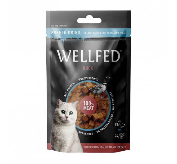 Wellfed  Λιχουδιές Freeze Dried Πάπια 24gr