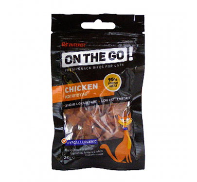 On The Go Chicken Bites Λιχουδιές Γάτας με Κοτόπουλο 25gr
