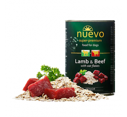 Nuevo Senior Αρνί & Βοδινό με Νιφάδες Βρώμης 400gr