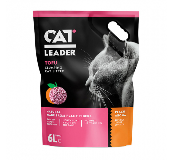 Cat Leader Tofu Clumping Peach 6kg