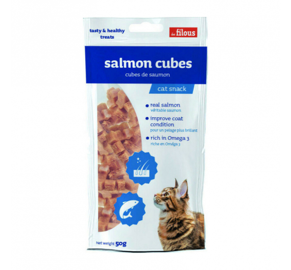 Les Filous Salmon Cubes 50gr