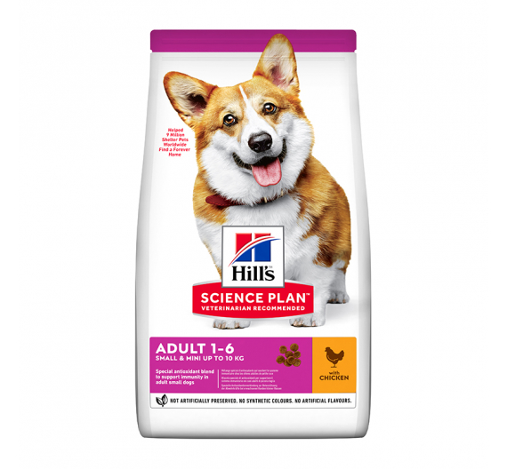 Hill's SP Adult Small & Mini Κοτόπουλο 2.5kg + 500gr ΔΩΡΟ Hill's SP Adult Small & Mini Κοτόπουλο 2.5kg + 500gr ΔΩΡΟ