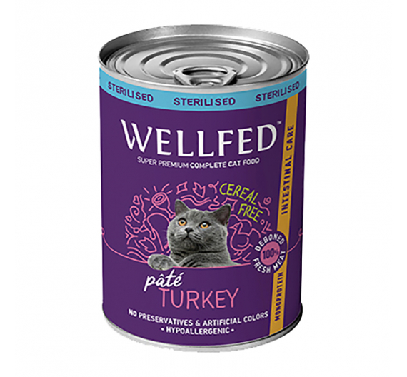 Wellfed Intestinal Sterilised Turkey 400gr