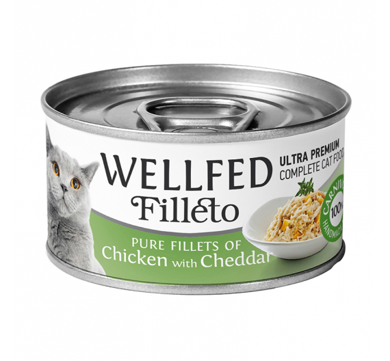 Wellfed Filleto Chicken & Cheddar 70gr