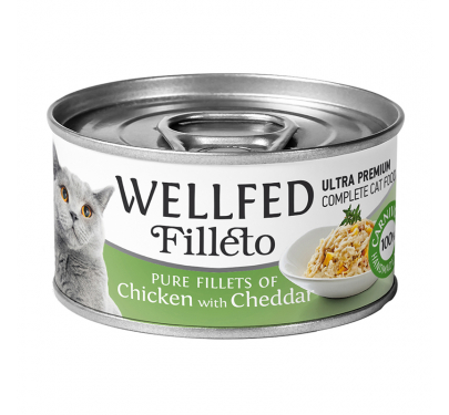 Wellfed Filleto Chicken & Cheddar 70gr