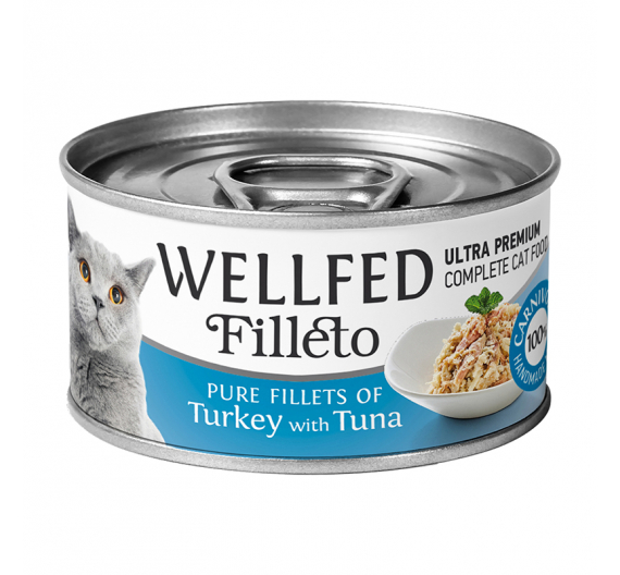 Wellfed Filleto Turkey & Tuna 70gr