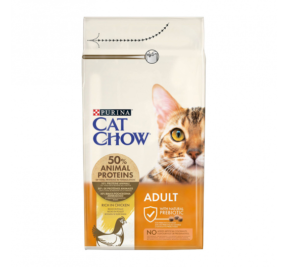 Purina Cat Chow Adult Κοτόπουλο & Γαλοπούλα 1.5kg