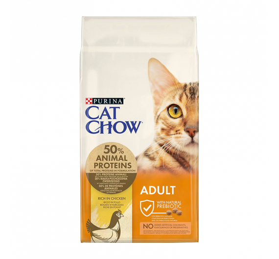 Purina Cat Chow Adult Κοτόπουλο & Γαλοπούλα 15kg