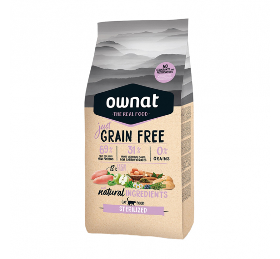 Ownat Just Cat Grain Free Sterilized 1kg