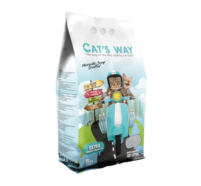 Cat's Way Άμμος Μπετονίτη με Άρωμα Σαπούνι Μασσαλίας