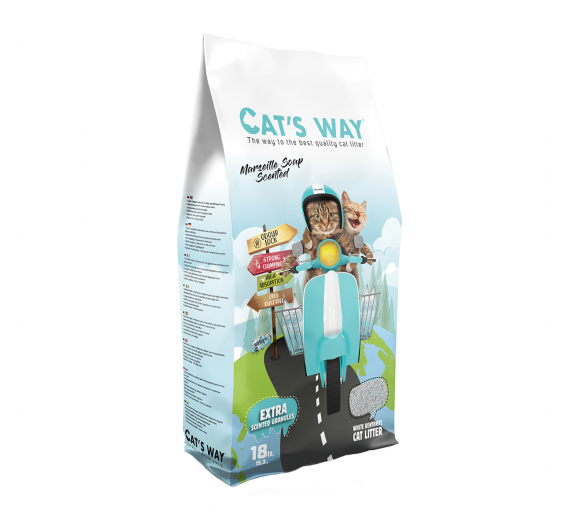Cat's Way Άμμος Μπετονίτη με Άρωμα Σαπούνι Μασσαλίας
