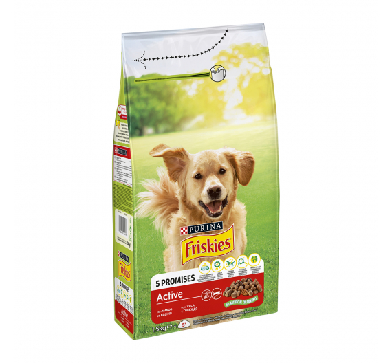 Friskies Active Βοδινό 1.5kg