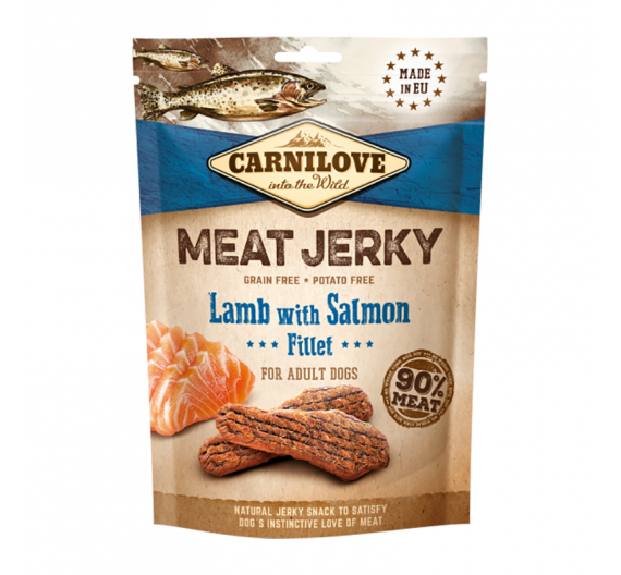 Carnilove Snack Jerky Lamb & Salmon Fillet 100gr