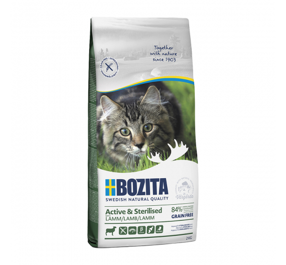 Bozita Active & Sterilised Αρνί Grain Free 2kg