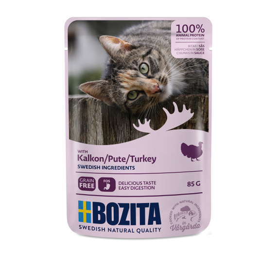 Bozita Pouch Γαλοπούλα Κομματάκια σε Σάλτσα 85gr