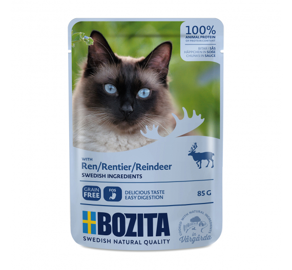 Bozita Pouch Τάρανδος Κομματάκια σε Σάλτσα 85gr