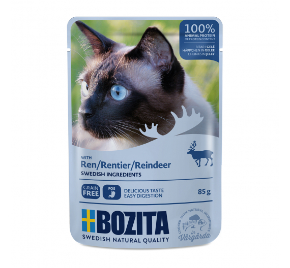 Bozita Pouch Τάρανδος Κομματάκια σε Ζελέ 85gr