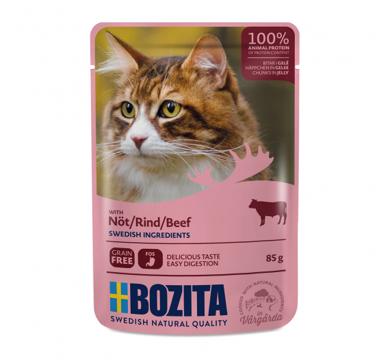Bozita Pouch Βοδινό Κομματάκια σε Ζελέ 85gr