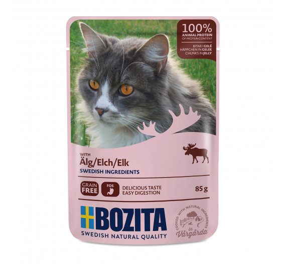 Bozita Pouch Ελάφι Κομματάκια σε Ζελέ 85gr