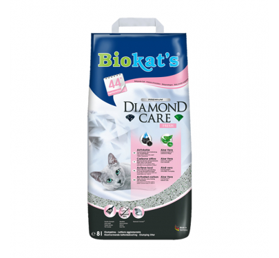 Biokat's Diamond Care Fresh 8L με Ενεργό Άνθρακα & Άρωμα Ταλκ