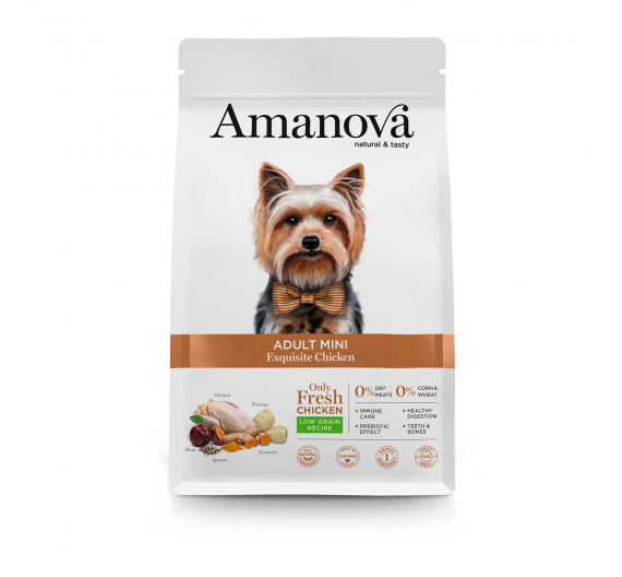 Amanova Dog Adult Mini Exquisite Chicken 2kg Low Grain