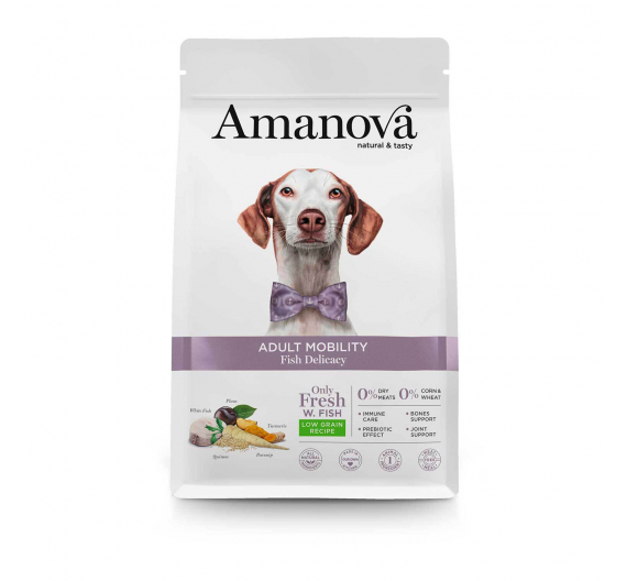 Amanova Dog Adult Mobility Fish Delicacy 2kg Low Grain