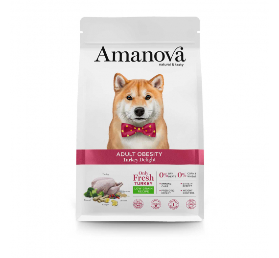 Amanova Dog Adult Obesity Turkey Delight 2kg Low Grain