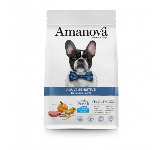 Amanova Dog Adult Sensitive Delicious Lamb 2kg Grain Free