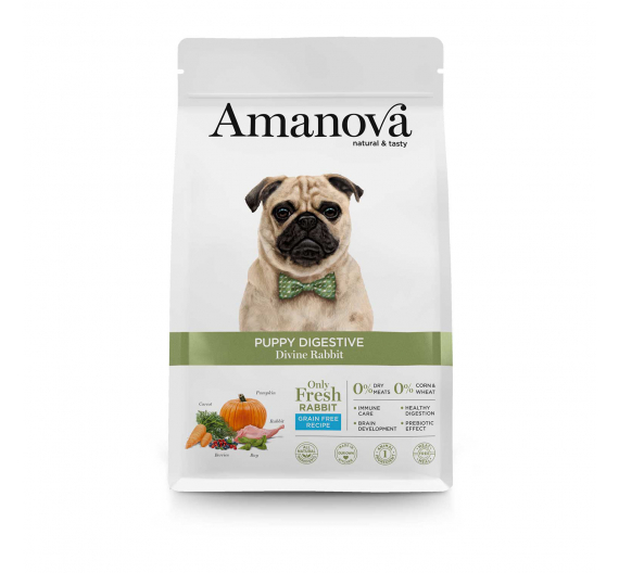Amanova Dog Puppy Digestive Divine Rabbit 7kg Grain Free