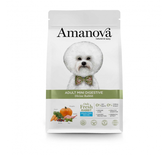 Amanova Dog Adult Mini Digestive Divine Rabbit 2kg Grain Free