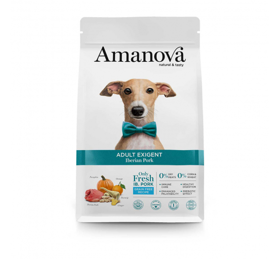 Amanova Dog Adult Exigent Iberian Pork 2kg Grain Free