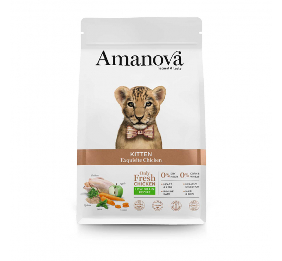 Amanova Kitten Exquisite Chicken 1.5kg Low Grain