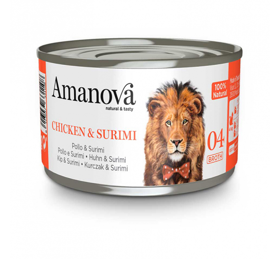 Amanova Cat Chicken & Surimi Broth 70gr